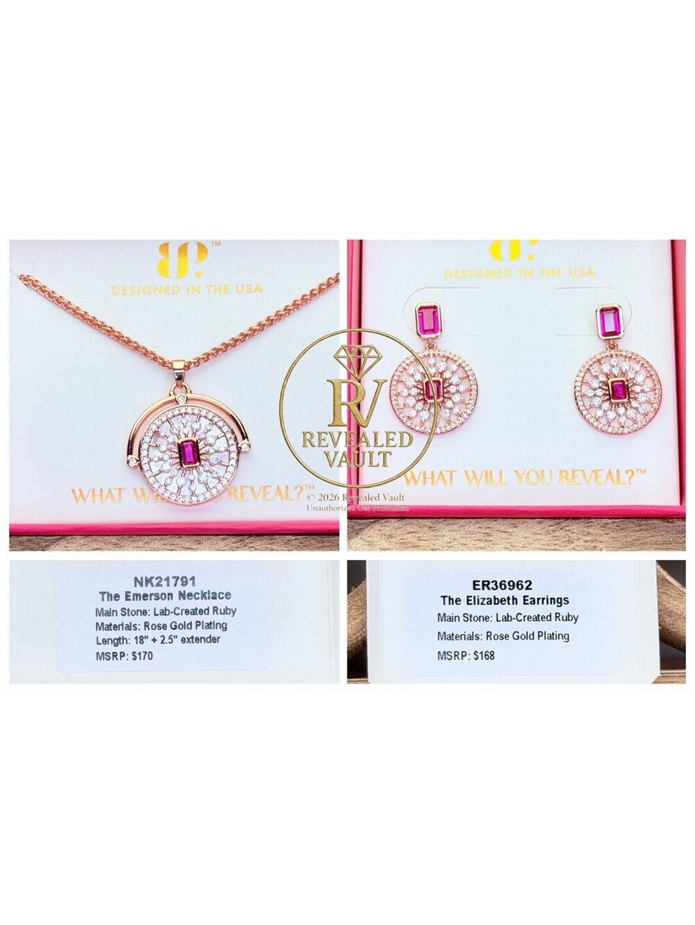 The Emerson Necklace & The Elizabeth Earrings - July Birthday 2026